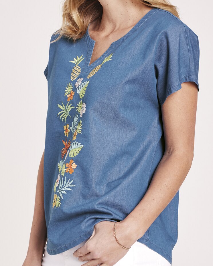 Embroidered Popover Shirt image number 3