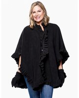 Ruffle Fleece Wrap & Glove Set thumbnail number 1