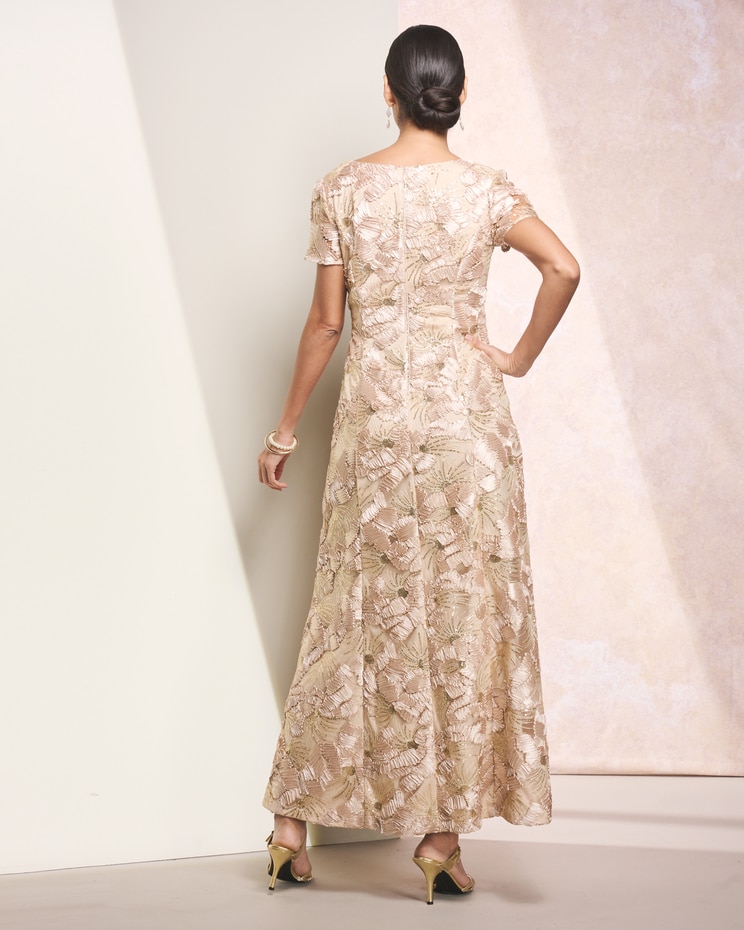 A-Line Soutache Dress by Alex Evenings image number 2