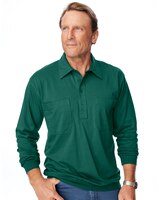 John Blair Long-Sleeve Banded-Bottom Polo thumbnail number 1