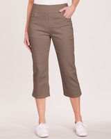 DenimEase Flat-Waist Capris thumbnail number 1