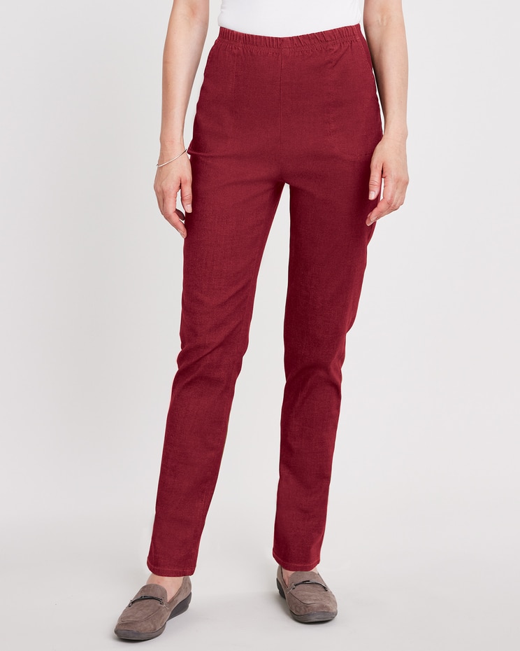 DenimEase Full-Elastic Classic Pull-On Jeans image number 6