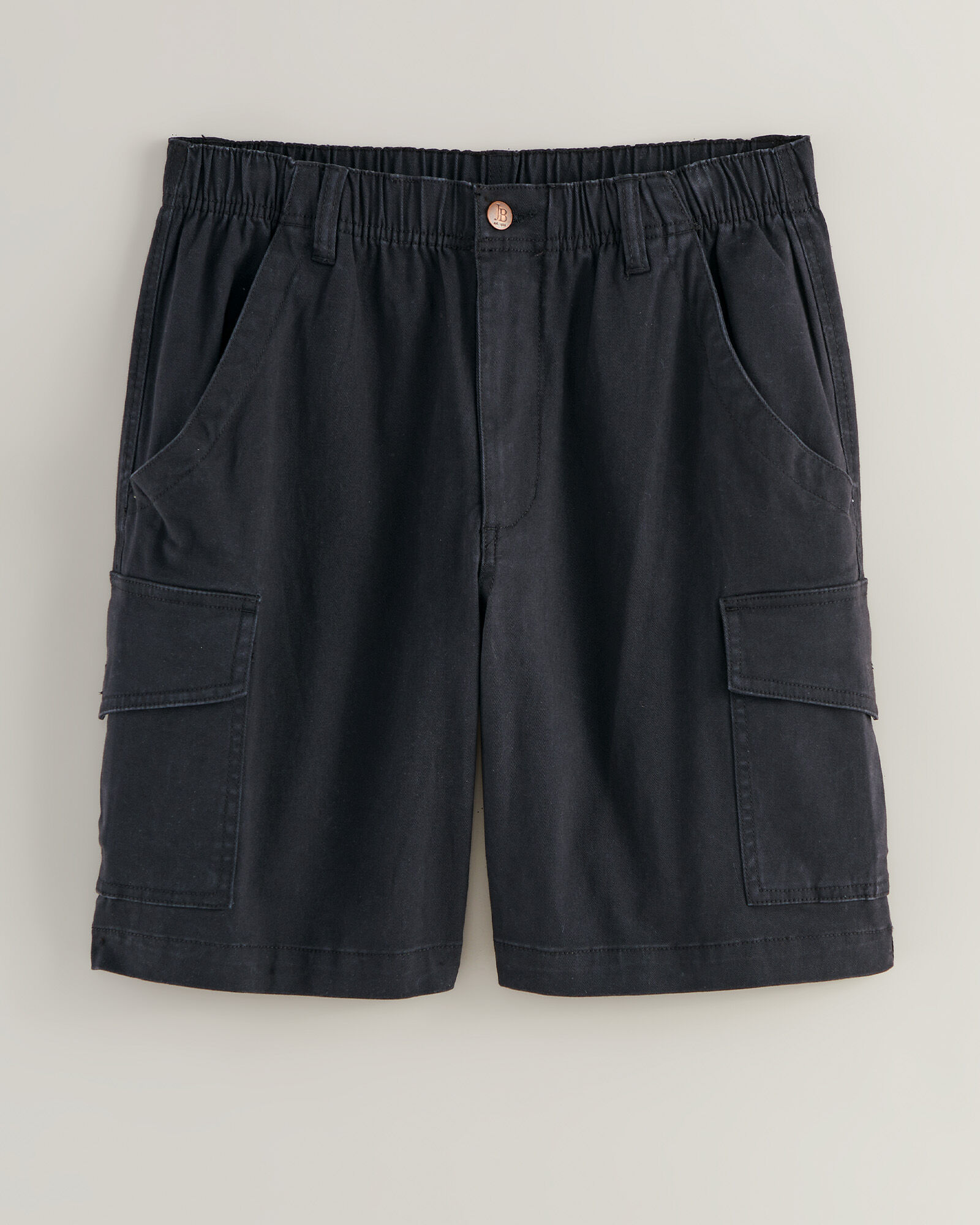 Full elastic cargo shorts shop