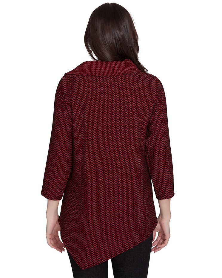 Ruby Rd® Go Wild Knit Herringbone Top image number 2