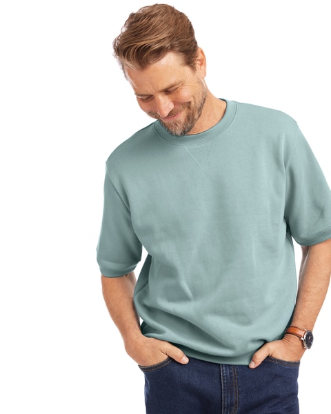 John Blair Supreme Fleece Short-Sleeve Sweatshirt