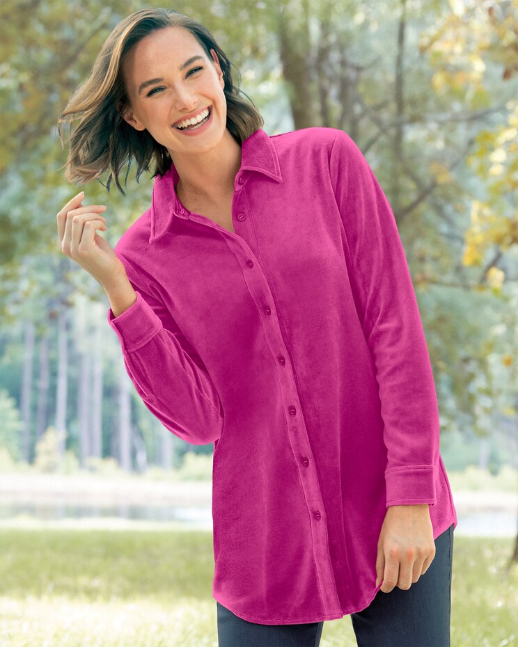 Velour Big Shirt image number 1