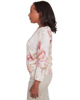 Alfred Dunner® Coming Up Roses Crew Neck Floral Long Sleeve Sweater thumbnail number 4
