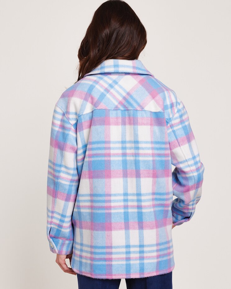 Alfred Dunner® Swiss Chalet Plaid Shirt Jacket image number 3