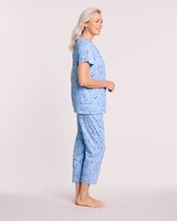 Pintuck and Lace Capri Pajamas thumbnail number 2