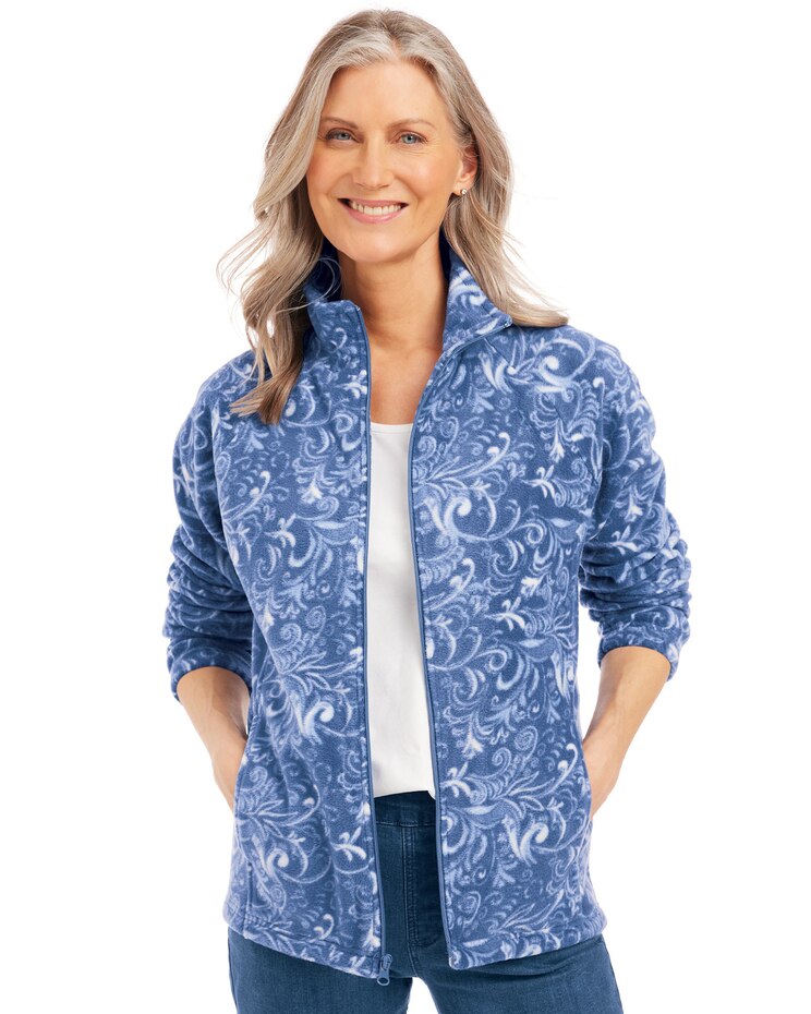 Printed Scandia Fleece Jacket image number 1
