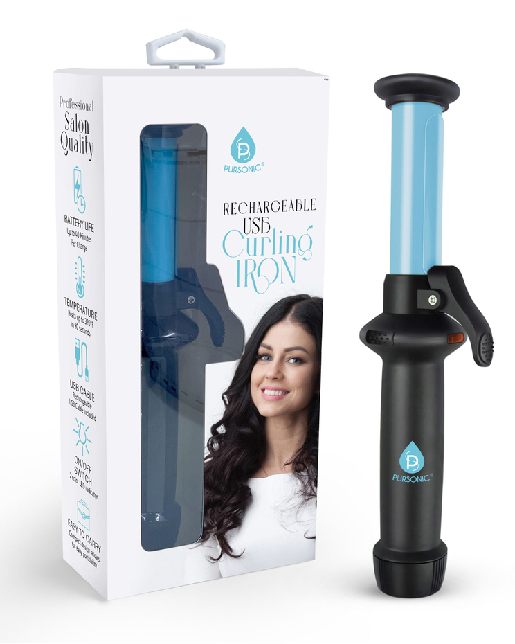 Rechargeable USB Mini Curling Iron image number 1