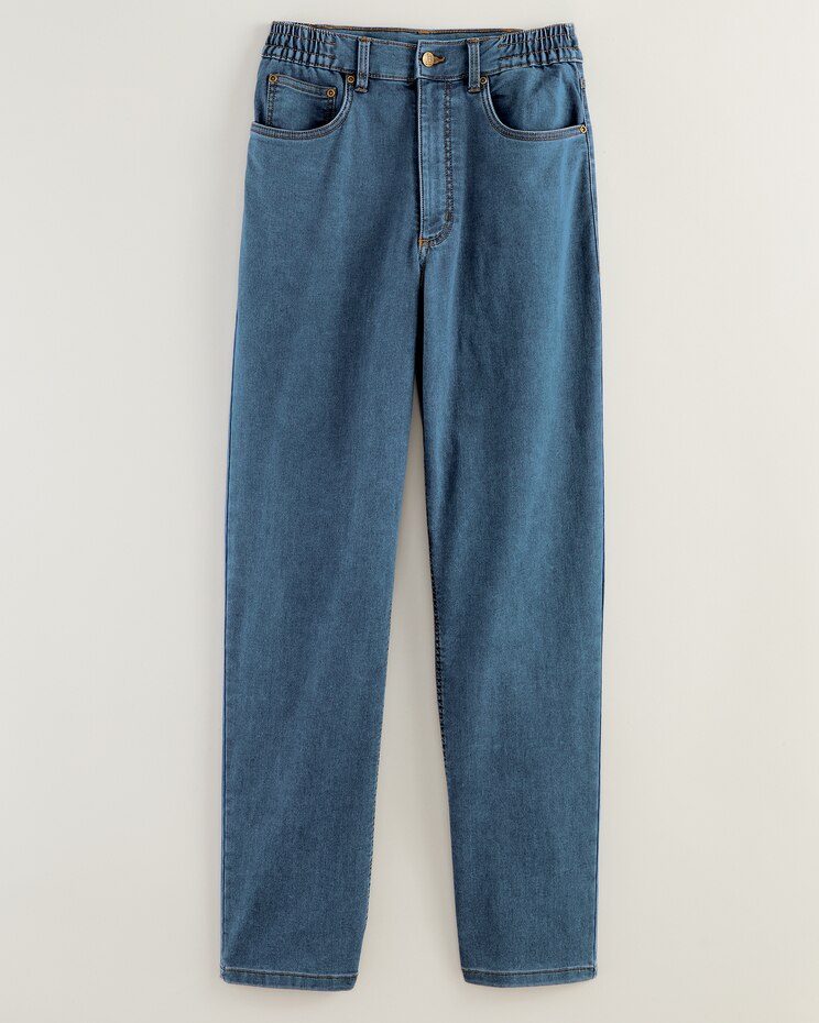 John Blair® Knit Denim Jeans image number 1