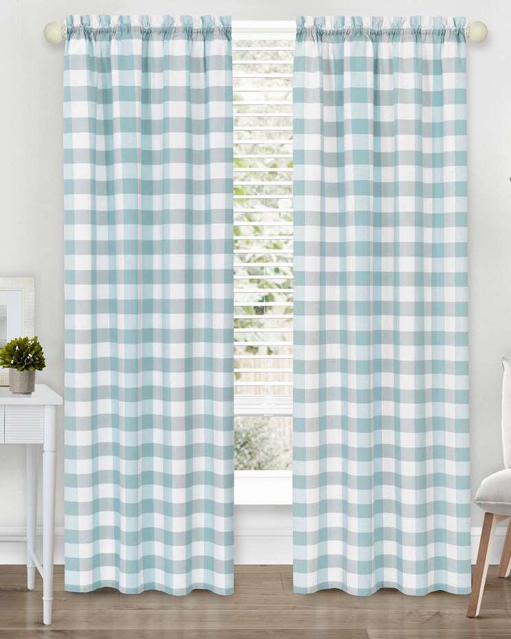 Hunter Rod Pocket Window Curtain Panel image number 1