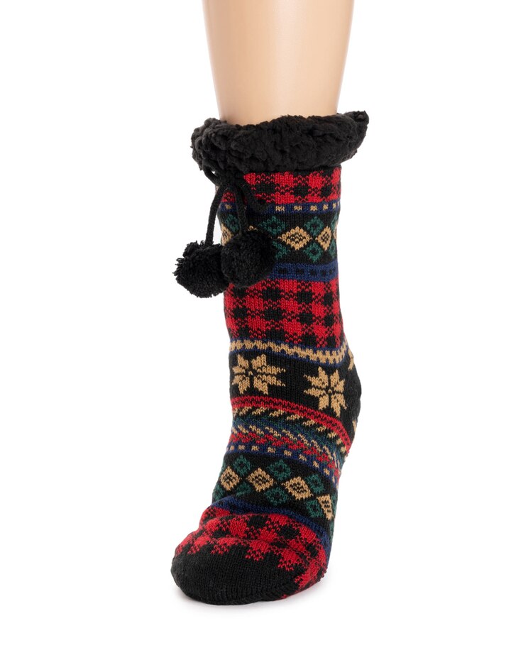 MUK LUKS®  1-Pair Tall Cabin Socks image number 2