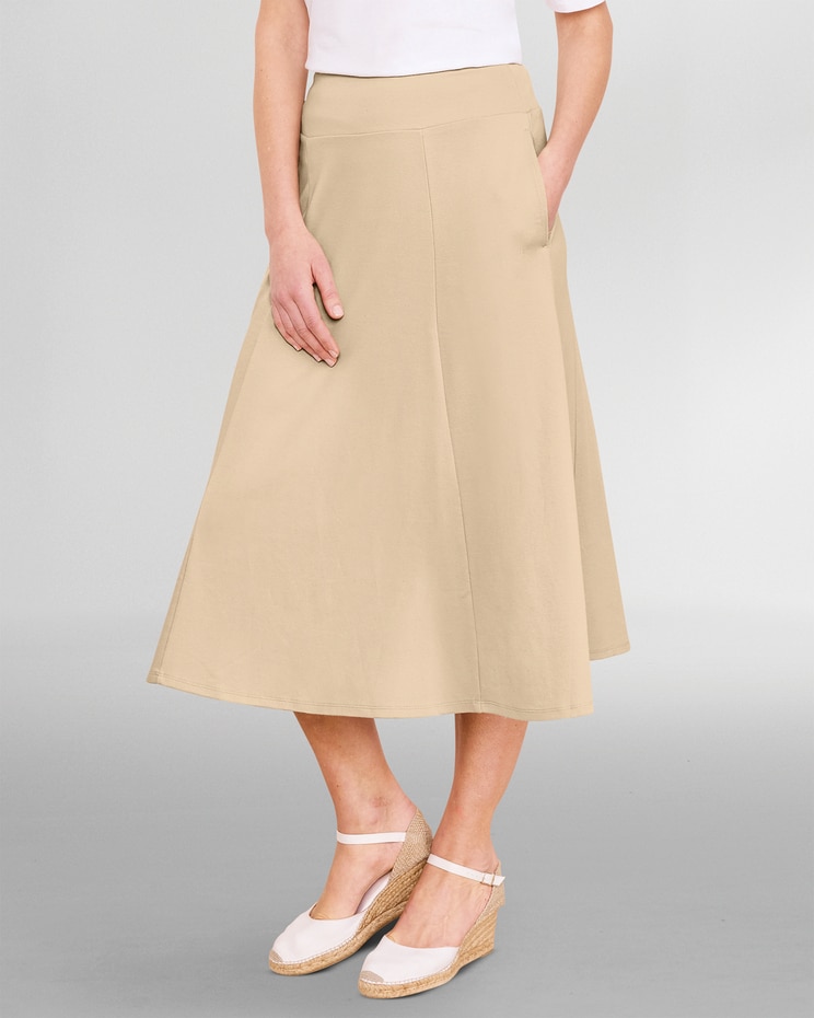 Everyday Knit Solid Skirt image number 1