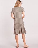 Essential Knit Flounce Hem Dress thumbnail number 3