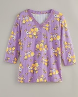 Lace Trim Pointelle Top thumbnail number 7
