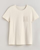 Slub Knit Lace Pocket Top thumbnail number 1