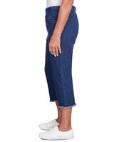 Alfred Dunner® Superstretch Denim Fringe Capri Pant thumbnail number 13
