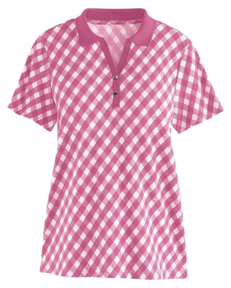 Gingham Polo Top image number 1