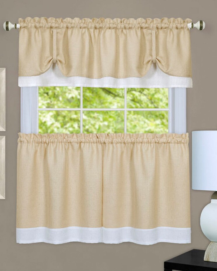 Darcy Window Curtain Tier and Valance Set image number 1