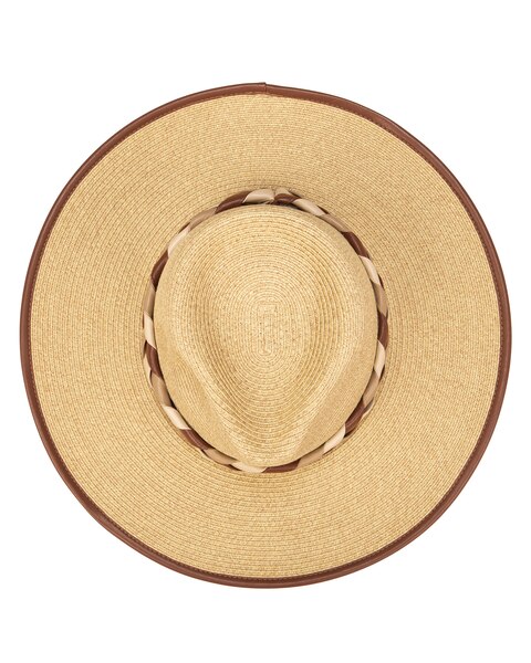 Boss Fedora- Ultrabraid Fedora With Braided Pu Band Hat