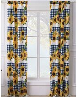 Sunflower Panel Pair with Tie Backs thumbnail number 1