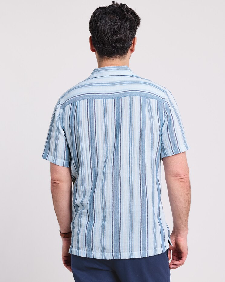 John Blair® Short Sleeve Gauze Camp Shirt image number 3