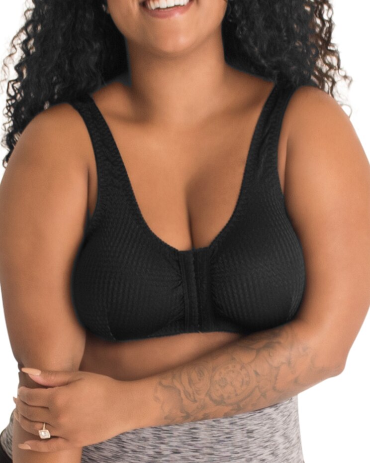 Leading Lady The Marlene Zig-Zag Weave Front-Closure Bra image number 1