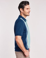 John Blair® Colorblock Banded Bottom Polo thumbnail number 2