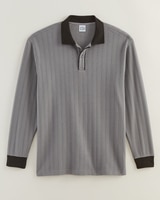John Blair Long-Sleeve Textured Polo thumbnail number 4