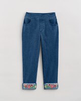 DenimEase Embroidered Cuff Jeans thumbnail number 4