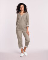 Stripe Inset Capri Set thumbnail number 1
