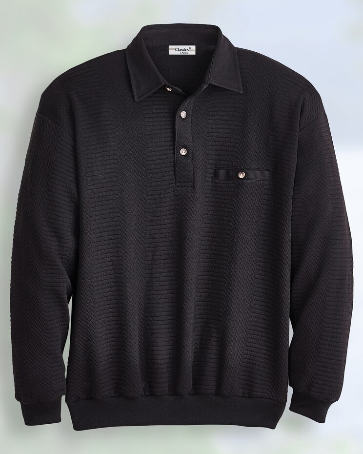Palmland® Long-Sleeve Quilted Polo image number 1