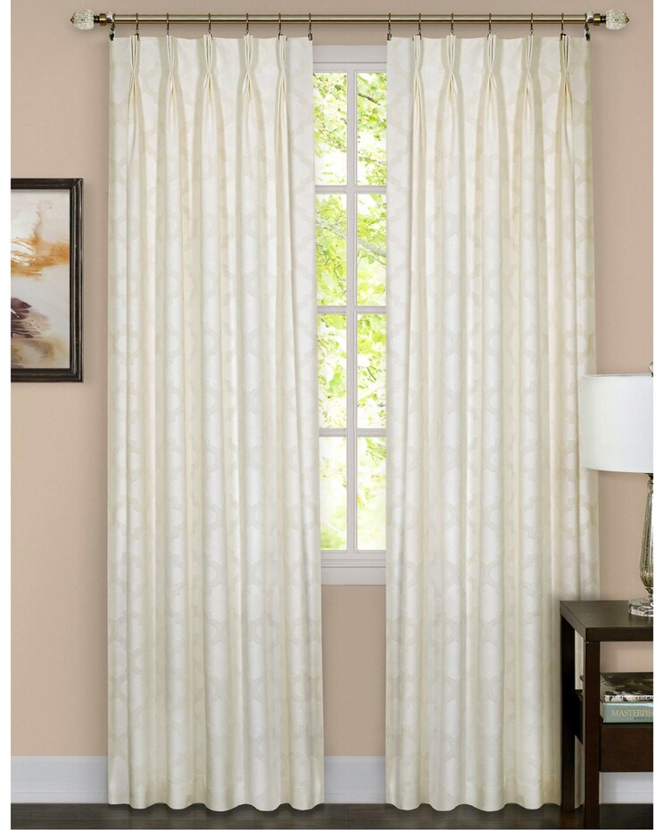 Windsor Pinch Pleat Window Curtain Panel image number 1