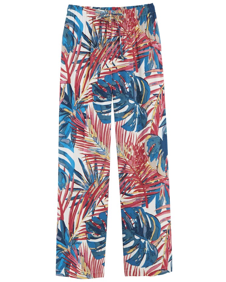 Haband Women’s Bohemian Soft Pants with Drawstring Waist image number 1