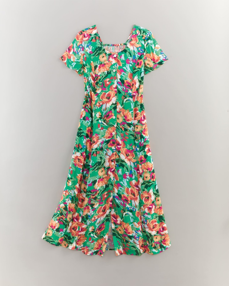 Fresh Pick Short Sleeve Challis Dress image number 2