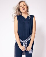 Sleeveless Crochet Trim Top thumbnail number 2