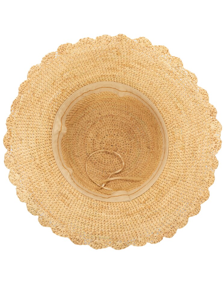Sand Dollar - Womens Crochet Raffia Bucket Hat image number 2