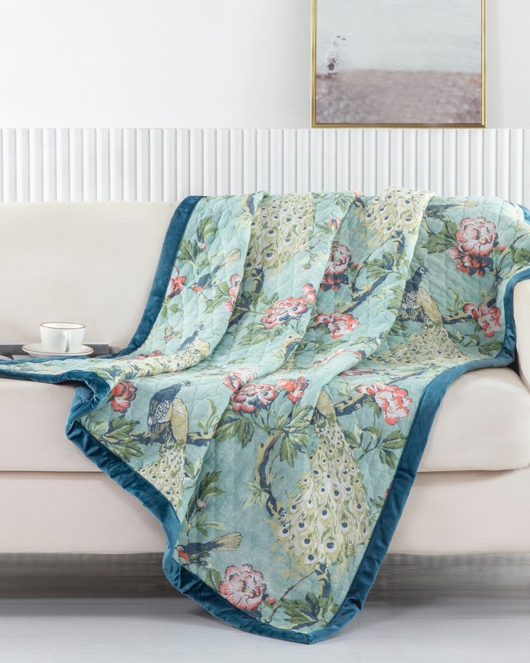 Greenland Home Fashions Pavona Throw Blanket image number 1