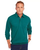 John Blair Long-Sleeve Banded-Bottom Polo thumbnail number 1
