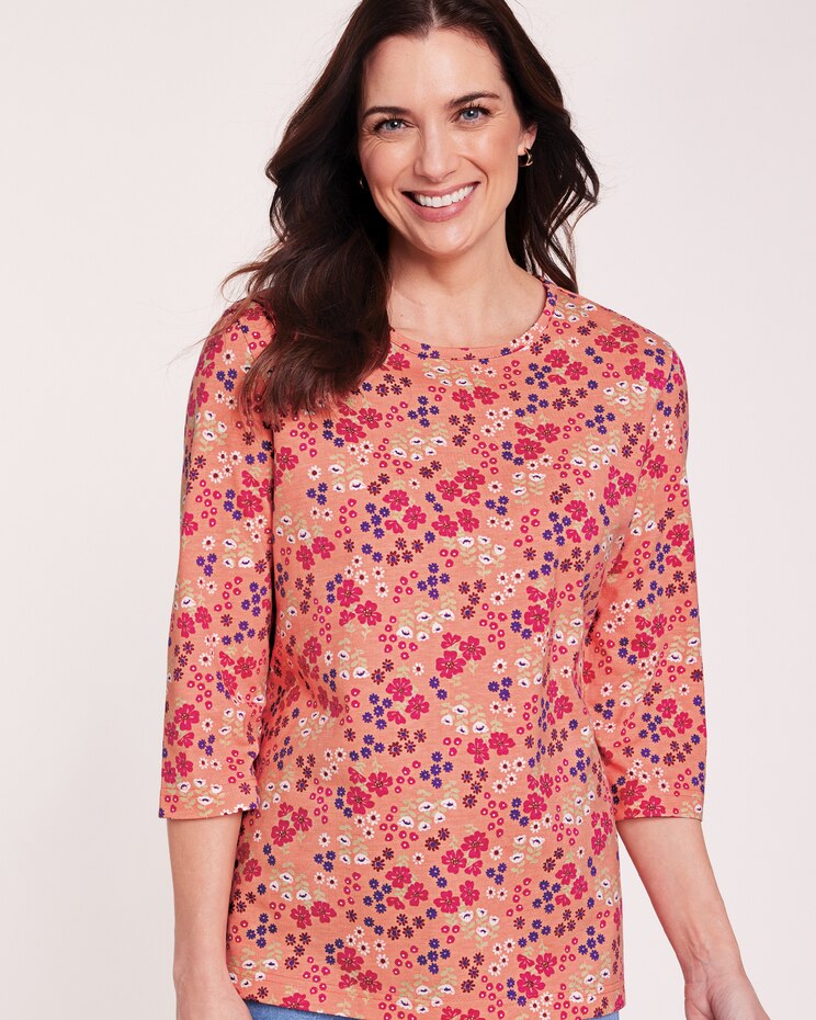 Three-Quarter Sleeve Anytime Tee image number 1