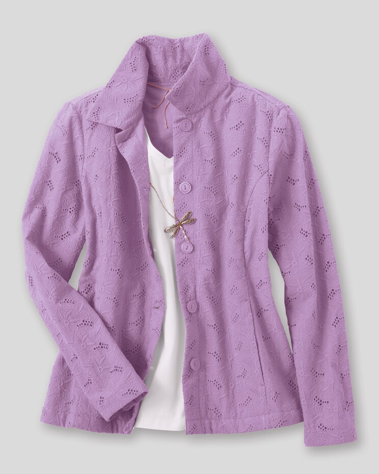 Floral Eyelet Jacket image number 2