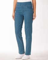 Flat-Waist Straight-Leg Jeans thumbnail number 1
