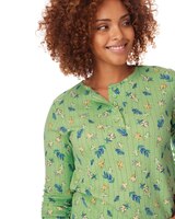 Long-Sleeve Pointelle Henley Top thumbnail number 2