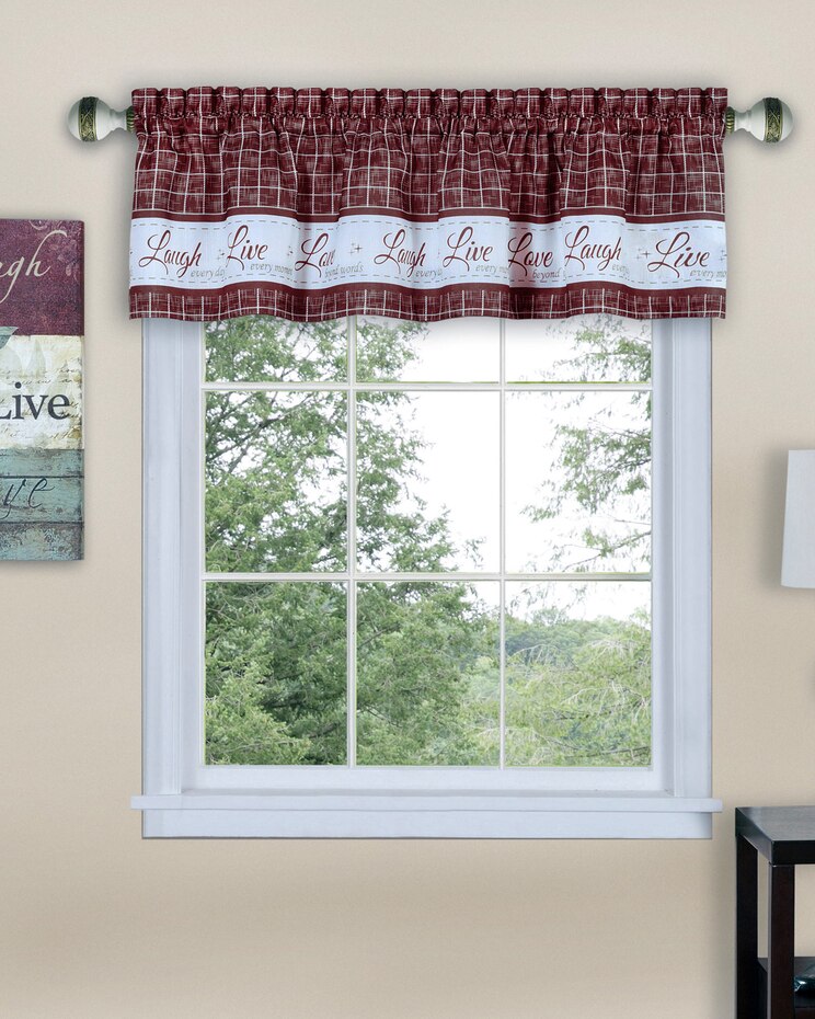 Live, Love, Laugh Window Curtain Valance image number 1