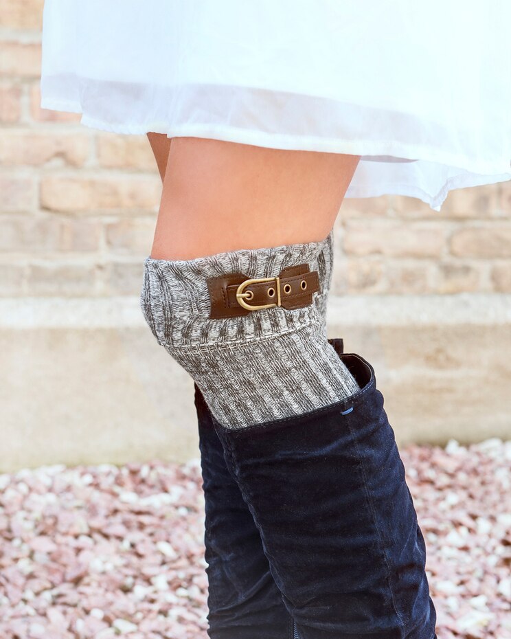 MUK LUKS Buckle Cuff Socks 3pr image number 2