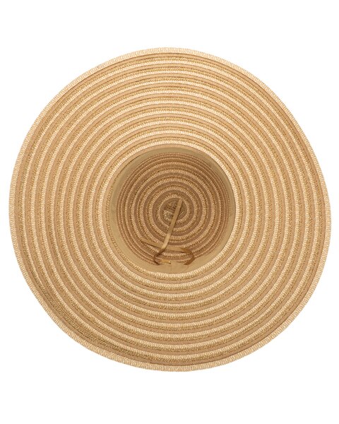 Mixed Paper And Gold Lurex Ultrabraid Floppy Hat