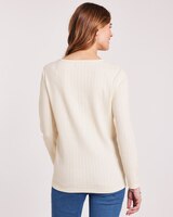 Embroidered Pointelle Top thumbnail number 6