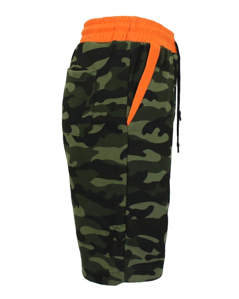 Men's Slim Fit French Terry Jogger Sweat Lounge Shorts With Contrast Color Trim Design